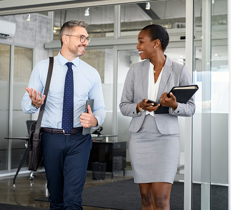 Couple having a conversation