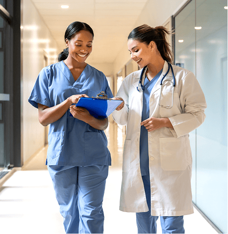 Nurses walking in hospital updated